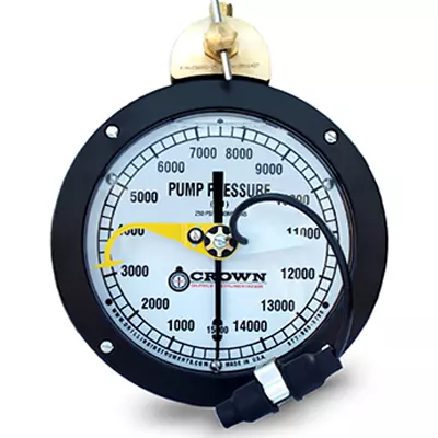 Box Mount Pressure Gauge with Electronic Shut Off Switch